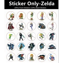 20Pcs NFC Ntag215 코인 태그 키 13 56MHz NTAG 215 카드 라벨 RFID 초경량 레이블 Tagmo 용 25mm 직경 원형 상자, Zelda Sticker A