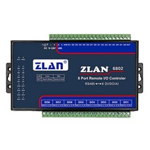 ZLAN6802 8 채널 포트 원격 I/O 컨트롤러 DI AI DO RS485 이더넷 Modbus I/O 모듈 RTU 데이터 수집기|Building Automation|, 1개, Default, 단일