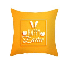 토끼 베개 인테리어 쿠션 Home Decoration Radio Day Happy Easter Rabbit Printing Polyester Pillow Cush, 18 31_04 40X40CM