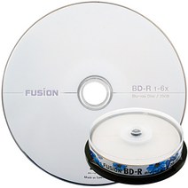 퓨전 6배속 25GB BD-R 블루레이 10장 케이크박스 포장