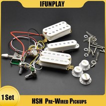 기타 픽업 hsh humbucker 픽업 일렉트릭 pickguard loaded pickguard fd st electric guitar white 사전 배선 픽업