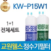 교원웰스 KW-P15W1 고품질 정수기 필터 호환 전체세트, 선택1 - 전체세트(1+1=2개)
