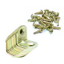 꺽쇠 코너경첩 극소형 10개세트 + 13mm 20개 와샤나사 포함 평코너