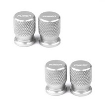 자동차 후드4pcs Car Wheel Tire Valve Caps Aluminum Airtight Covers Badge Emblem for Ford Fusion Acce, 07 for Fusion Silver