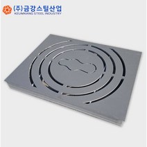 집수정용 디자인그레이팅, 폭600x길이600x가닥수7x6TxH75