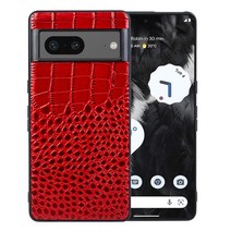 레트로케이스 Google Pixel 7 7Pro 6A 5 용 리얼 프리미엄 정품 가죽 휴대폰 케이스 하우징 뒷면 커버, 02 For Pixel 7 Pro, 02 Red
