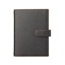 오롬 오거나이저 수납 정리함(중) 다이어리커버 사피아노 콤비 블랙&오렌지 O1172 내지별도구매