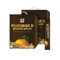 순수식품 흑도라지 배 생강청 스틱 10ml 100포 2박스, 2개