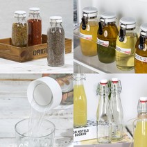 [실리쿡] 유리저장용기 모음, 선택:유리저장용기 스윙 250ml 10개 +스윙병세척솔