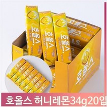 대용량 호올스 허니레몬향 34g 20입 식후사탕 캔디, 기본