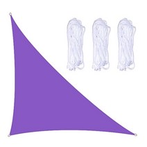 이동식 주택 조립 차광막 수영장 발코니 테라스 직각 그늘 항해 양산 3x4x5m 안뜰, 보라