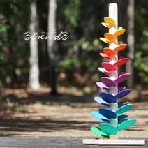 발도르프교구 무지개 몬데소리 원목 레인보우 감각발달성탄절장식 marbletree, (조립판72cm)볼10개(2cm)
