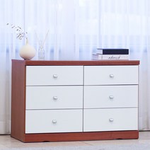 리더스퍼니처 3자3단 TV대 서랍장, 서랍장(체리화이트)