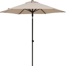 [풀물정원] 푸쉬업 파라솔 2.5m 베이지