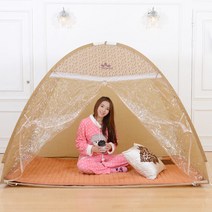 G5 난방텐트 1-2인용 방한 보온 침대 실내 원터치 싱글, 단품