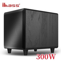10 인치 ibass 300W 서브 우퍼 홈 시어터 휴대용 컴퓨터 스피커 디지털 전송, BLACK