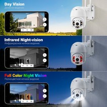 가정용 CCTV 홈 스마트폰 Techage-HD 5MP PTZ WiFi IP 카메라 AI 인간 감지 3MP 야외 방수 무선 보안 2 방, 06 3MP 64G Camera_04 영국 플러그