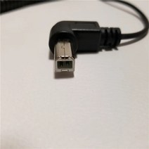 접이형 90 도 직각 USB 타입 A 수-B 수 AM-BM 어댑터 컨버터 나선형 코일 스프링 컬 프린터 케이블