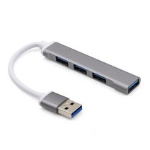 USB 허브 유형 C 3.1 스플리터 어댑터 OTG For Lenovo Sumsung Imac Macbook m 1 5 Air Pro 노트북 액세서, 02 USB  Gray