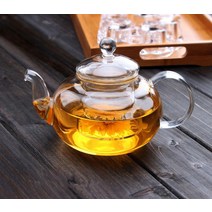 티포트세트 홍차 도자기 티팟 차 유리 차 주전자 커피 차 잎 초본 6 컵 따뜻한, 400ml