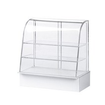 베이커리 진열장 인형 집 미니어처 캐비닛 식품 디스플레이 선반 쇼케이스 장난감 스탠드, 도어가 있는 3호형