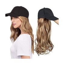 Hair Extension with Baseball Cap Wig Hair Extensions Wavy Hairpiece Like Real Hair Light Brown & Ash, Light Brown Ash Blonde 12P2