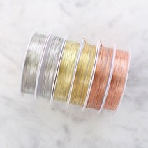 짱패브릭 동선와이어/공예와이어/공예용 동선, 0.3mm, 골드