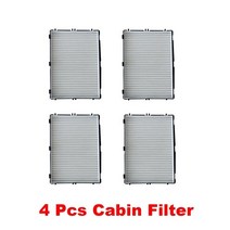 TONLINKER 아우디 A6 C8 5th Allroad Quattro 2018 2019 2020 2021-현재 A7 2nd 4K 자동차 액세서리 외부, 03 4 Pcs Cabin Filter
