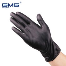 용접장갑 캠핑장갑 알곤장갑 내열 내화성 내구성 합성 니트릴 장갑 다이아몬드 패턴 GMG 블랙 오렌지 9 인치 기계식 가사 작업 안전 비닐, 01 Black_03 L, 01 Black_03 L