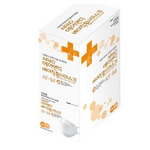 (유한킴벌리 납품사) [필터 및 원자재 전부 국산] 에어앤디 국내생산 MB필터 황사 방역마스크 KF94 대형 흰색 개별포장 30매, 30개입, 1개