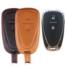 더조은셀러 스마트키 키홀더 케이스 더넥스트 스파크 트랙스 아베오 쉐보레 Key-22, 브라운