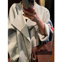 떡볶이코트 Heygirl-블랙 브라더 맨체스터 겨울 개인 의류 유행 100 울 프로필 양면 더플 코트 모직 재킷