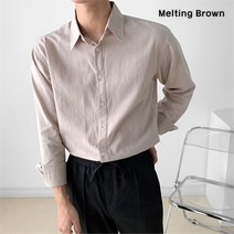 멜팅브라운 [멜팅브라운] 남성 캐주얼 셔츠 남자 코튼 린넨