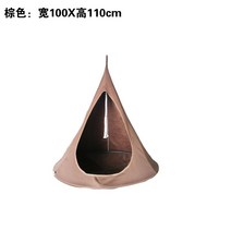 매달아쓰는 실내용 야외용 해먹 공중 텐트 의자 그네형 휴양지 민박집 게스트하우스 옥상, D.브라운[110X100cm]