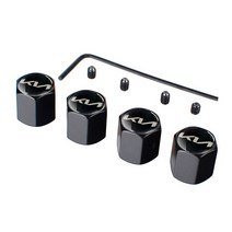 타이어구찌 타이어밸브캡 타이어에어캡자동차 스타일링 스티커 기아 리오 소울 K2 K3 K4 K5 K7 세라토 포, 01 Black 4Pcs