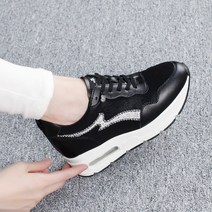 여성 키높이 통굽 스니커즈 발편한 에어쿠션 운동화 7cm