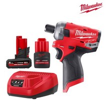 밀워키 M12 FQID-5252C / 충전 오일펄스 임팩트드라이버 임팩드릴, FQID-5252C 배터리 2개 세트, 1개