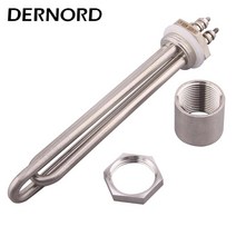 DERNORD-DC 히터 12v 300w 600w 24v 36v 1200w 48v 1500w 나사 태양 에너지 풍력 1 인치 BSP NPT 발열체, 04 Black_03 24v 600w_01 BSP
