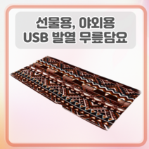 USB 전기 어깨 무릎담요 캠핑용 차량용, 골드/브라운