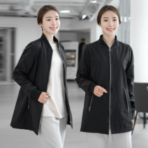 모슬린 여성 엄마옷 캐쥬얼 면 항공 점퍼 FJP112265 마담/미시옷/중년여성의류/빅사이즈/40대/50대/60대여성옷