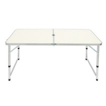 CHL885759접이식 생활잡화 캠핑테이블(화이트) 높이조절, 단품, 단품