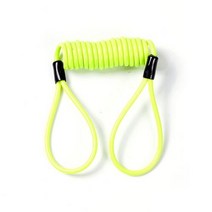 SPEWPRP-오토바이 브레이크 디스크 잠금 스쿠터 알림 케이블 120CM 자전거 스프링 로프 가방 도난 방지 케이블 보호 알람 장치, YELLOW