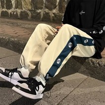 남성 가을 패션 아메리칸 스트레이트 힙합 캐주얼 바지