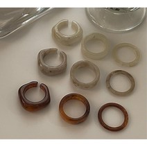 호마이카반지 아크릴반지세트 3종 여름반지 링 기념일