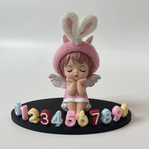 로만 새차선물 천사주차휴대폰번호판, A.핑크천사