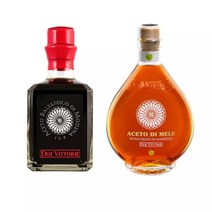 두에비토리에 Due Vittorie 아르젠토 사과 애플 발사믹 식초 250ml 2병 세트, 1개