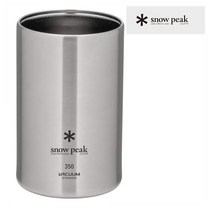 Snow Peak 스노우피크 스테인레스 스틸 여행 캠핑 캔 쿨러 TW-355 Can Cooler 350, 350ml, 350ml