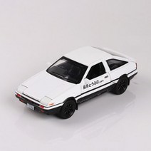 1:32 이니셜 D AE86 합금 금속 장난감 자동차 모델 다이캐스트 차량 만화 미니어처 스케일 모델 자동차, White, White