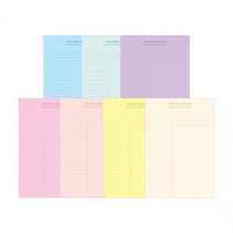 아이비스 1000 컬러컬러편지지3(SP) 낱개 상품 X 12개 묶음, 연보라색