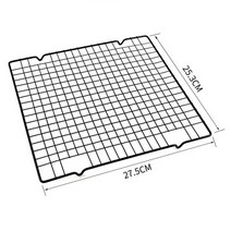 식힘망 베이킹 스텐 트레이 오븐 바구니 Nonstick 금속 케이크 냉각 랙 그물 쿠키 비스킷 빵 머핀 건조 스